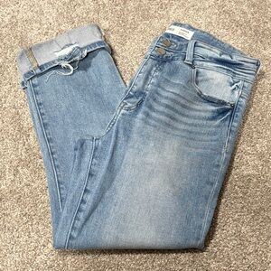 BKE Parker High Rise Cropped Straight Ankle Jeans